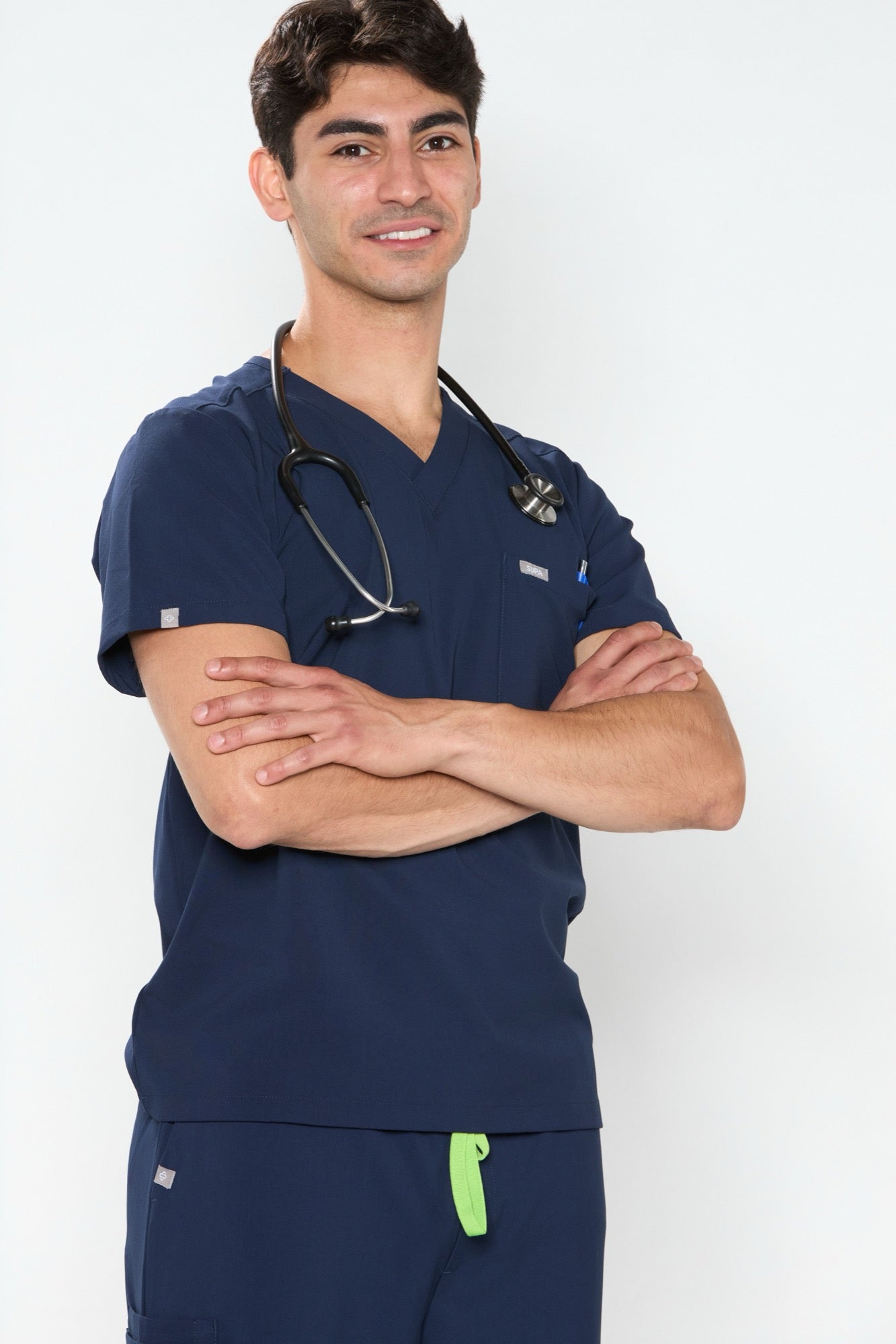 SUPA Midnight Scrub Top